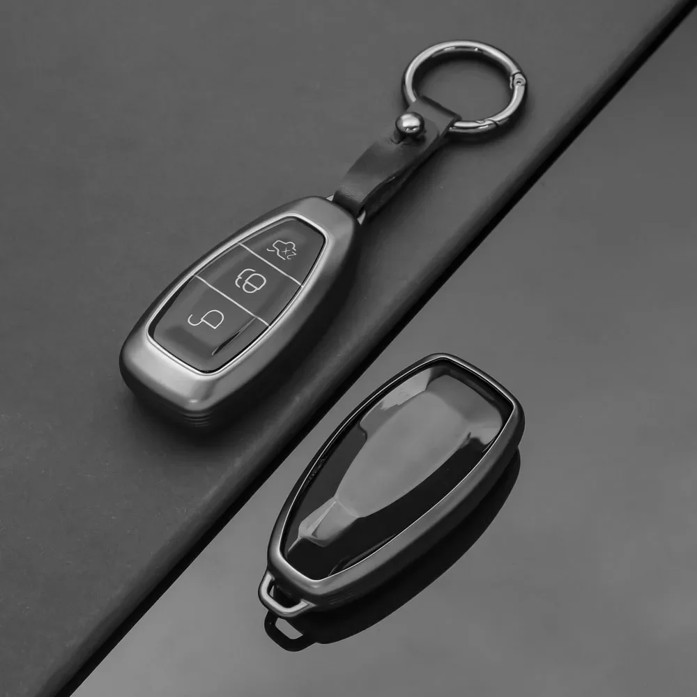 3 Buttons Key Cover For Ford Transit Custom Mondeo Fiesta Kuga ST Line MK3 Focus 3 Station Wagon Ecosport Case Key Protection