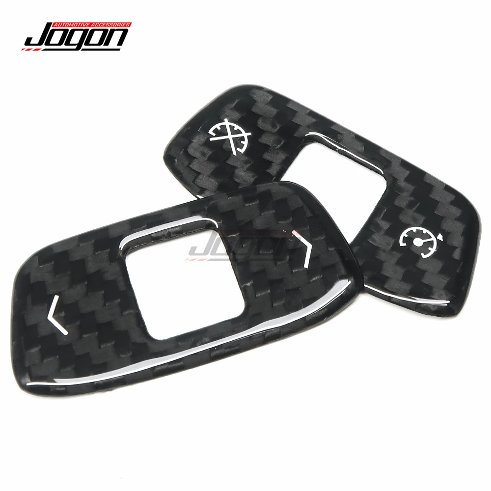 For Corvette C8 Coupe Z51 2020-2023 Real Carbon Car Steering Wheel Button Panel And Steering Wheel Scroll Button Frame Trim