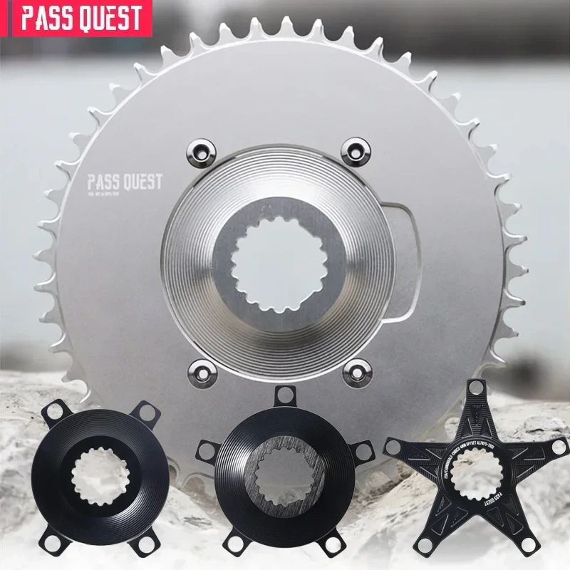 

PASS QUEST Bicycle Chain Wheel Conversion Adapter for FS/CANNONDA Offset 4mm/6mm/10mm, 110BCD/130BCD Bicycle Chain Wheel