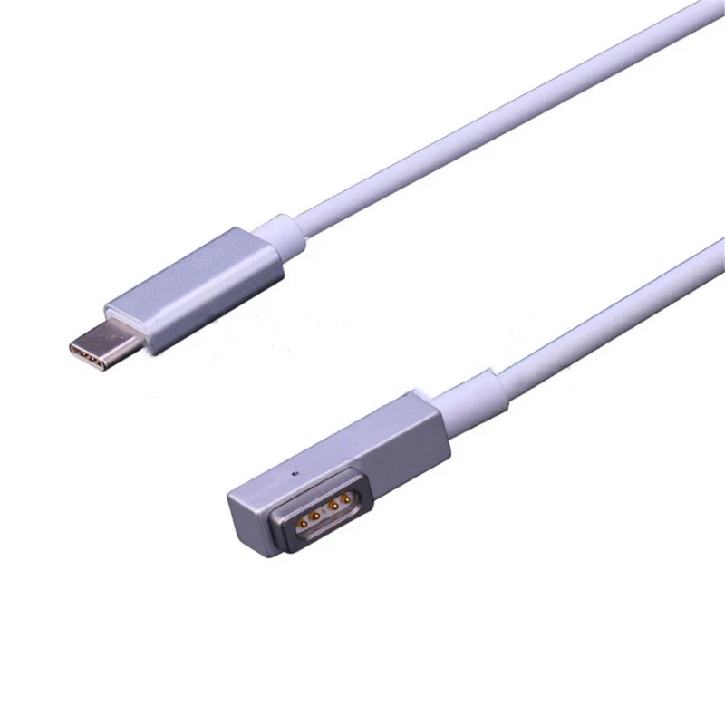 180 سنتيمتر USB-C المغناطيسي نوع إلى MagSaf * 1 2 وصلة كابل ل أبل ماك بوك برو الهواء 29 واط 30 واط 61 واط 65 واط 87 واط 96 واط شاحن محول الطاقة