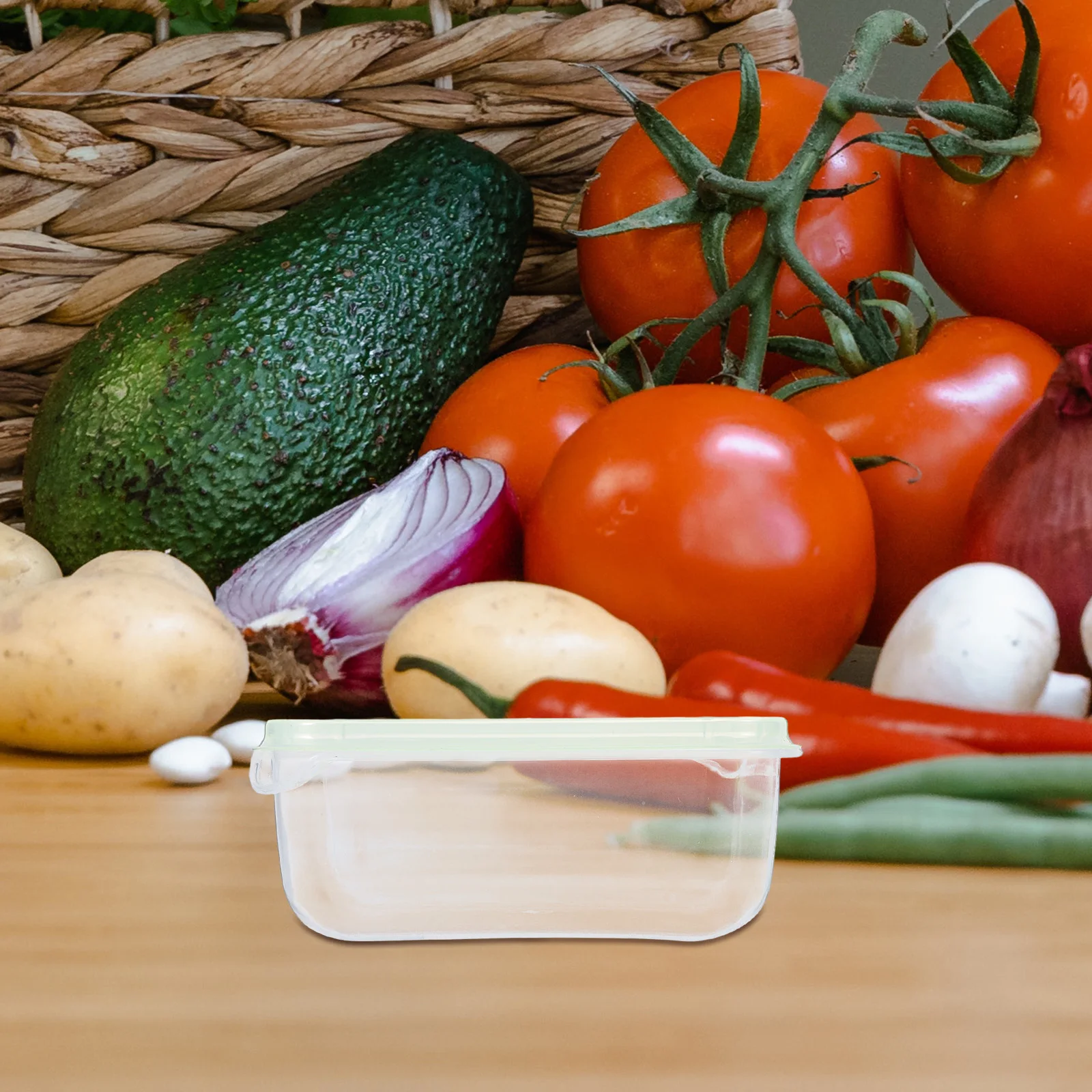 

2pcs Reusable Pp Cheese Storage Box Fresh Keeping Food Preservation Container For Fridge Sliced Cheese Butter Storage Holder