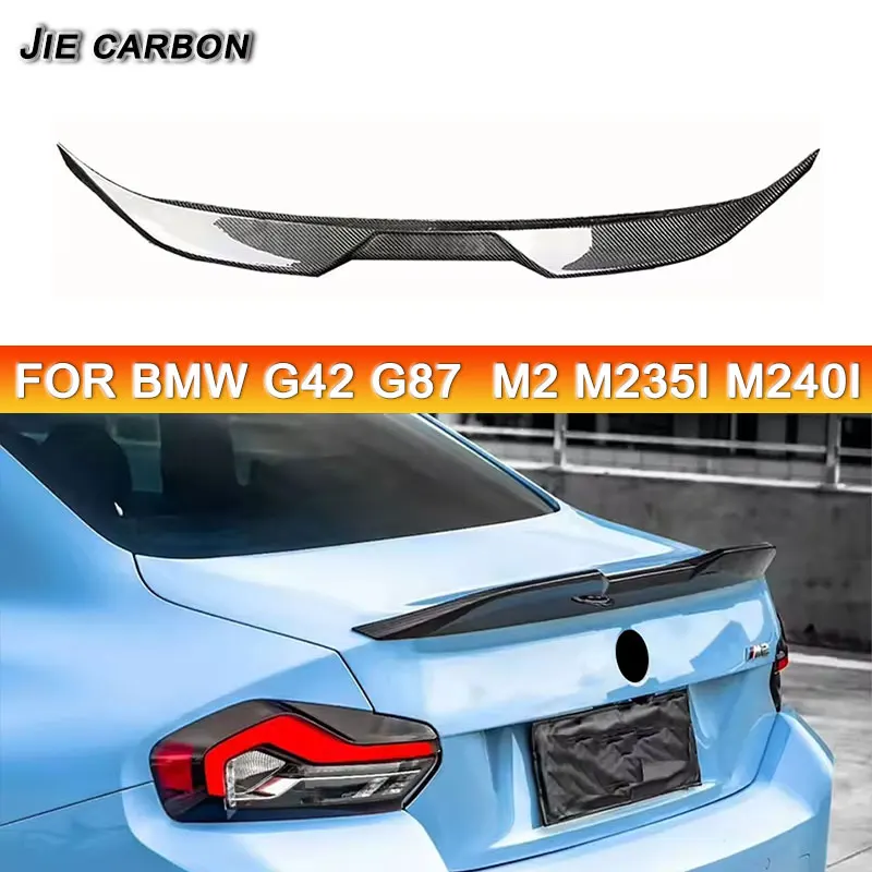 

For BMW G42 G87 M2 M235i M240i Carbon Fibre Car Roof Spoiler Diffuser Splitter Rear Tailgate Wing Rear Wing Car Accessories