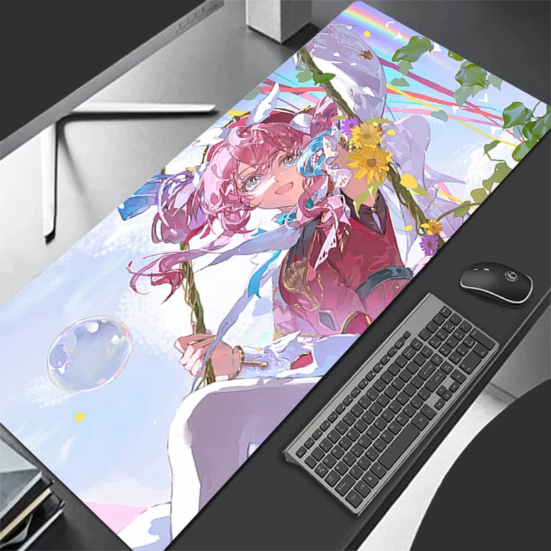 デスクマット カーペット デスクアクセサリー ラップトップ Honkai Star Rail Hyacine ゲーマー マウスパッド マウスパッド オフィステーブル マウスマット パッド