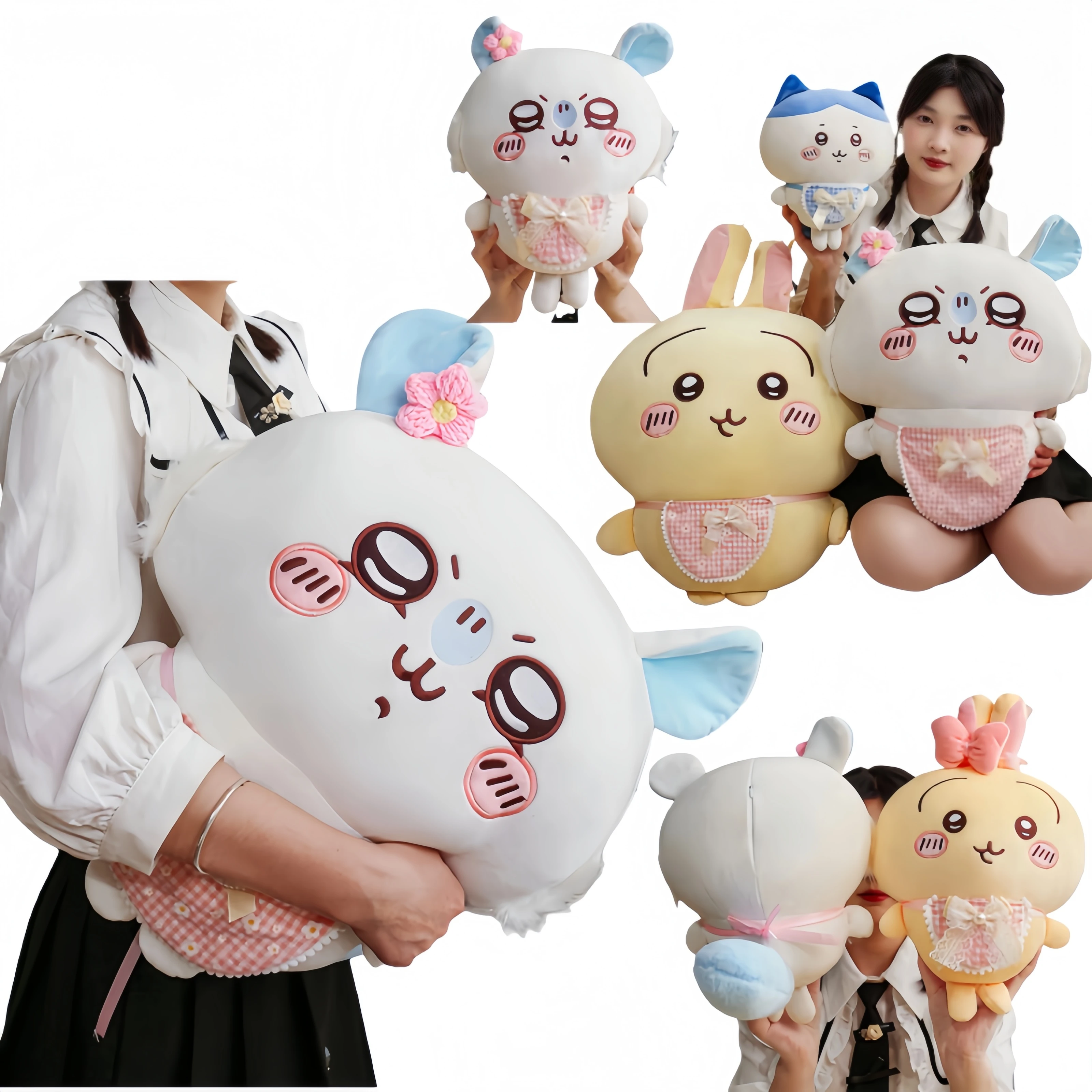 

Мультфильм Usachi Chiikawa Wear, одежда, плюшевая игрушка Jiikawa Hachi, самодепоступательный медведь, мягкая кукла, домашний декор, подушка, подарки для детей