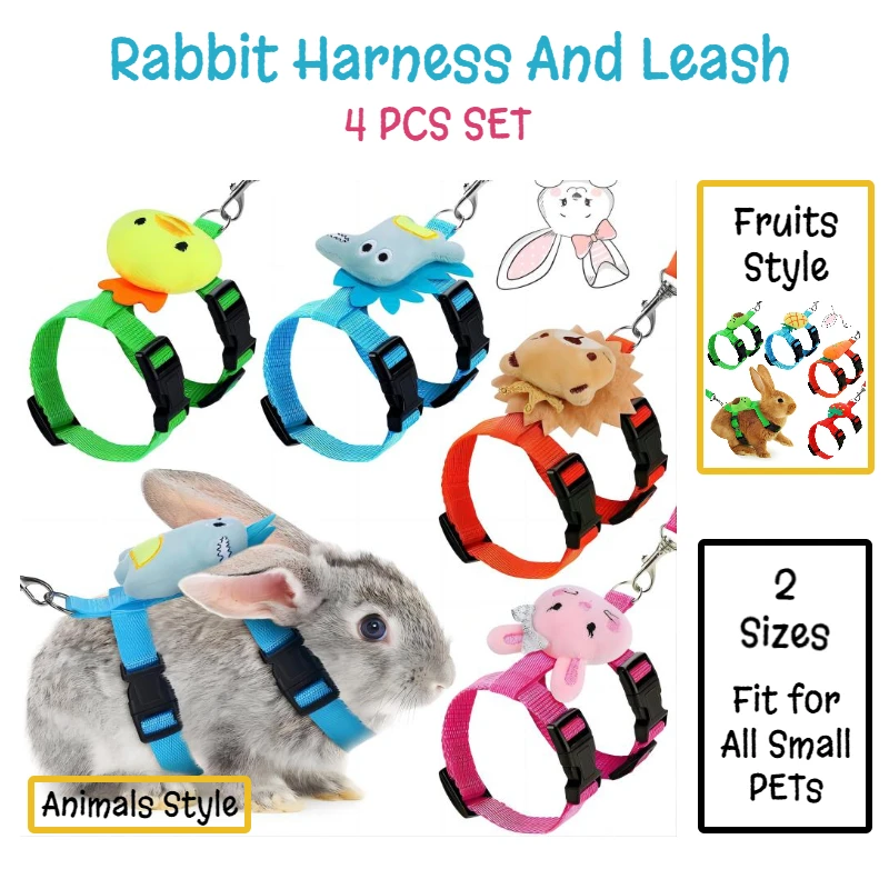 Rabbit Harness and Leash Set 1