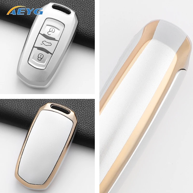 New Fashion Soft TPU Car Key Case Cover Shell For Geely Atlas Boyue NL3 EX7 Emgrand X7 EmgrandX7 SUV GT GC9 Borui Accessories - Image 3