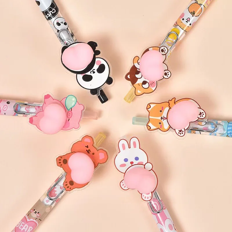 36pcs/lot Kawaii Cat Dog Panda Animal Mechanical Pencil Cute 0.5MM Automatic Pens Stationery Gift School Writing Supplies