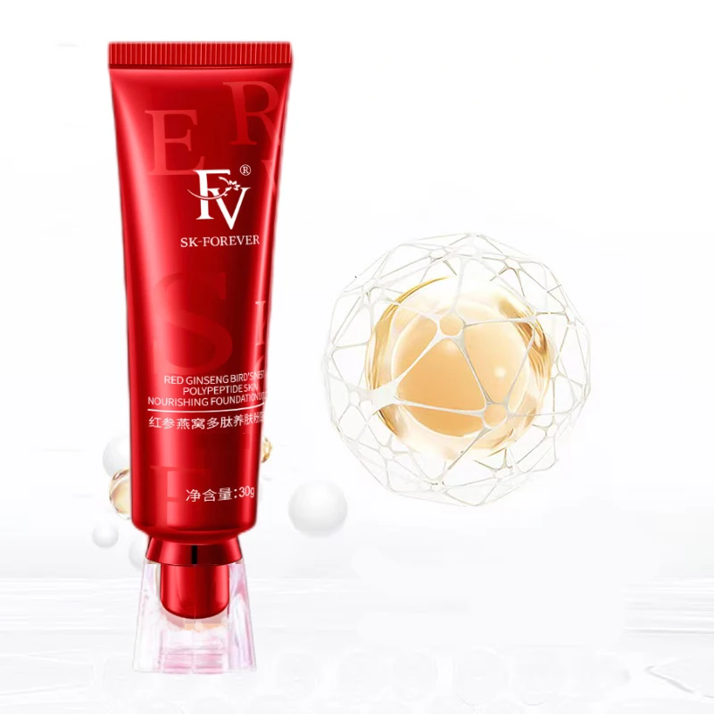 FV Foundation und F4 Pinsel Gesichts-Make-up-Set Ölkontrollierende Basis Concealer Make-up Augenkontur Spot Dark Circle Korrigierende Haut