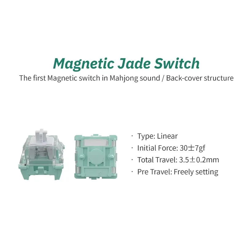 Fast Delivery KS-20 Magnetic Jade Switch Mahjong Sound 70pcs RGB Game DIY Custom Hall Sensor Keyboard Switch