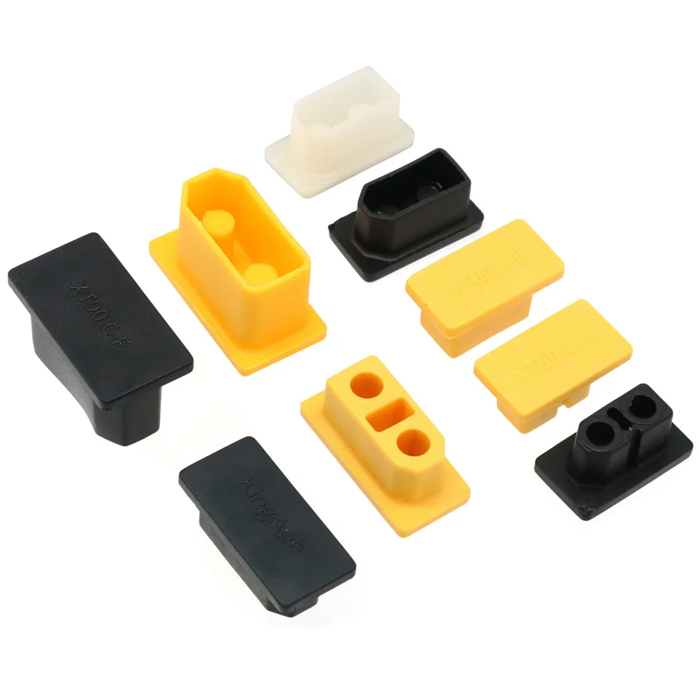 5pcs XT60 XT90 Series Aircraft Model Plug Universal Dust Cover Waterproof Lithium Battery Connector Male and Female Plug Sheath