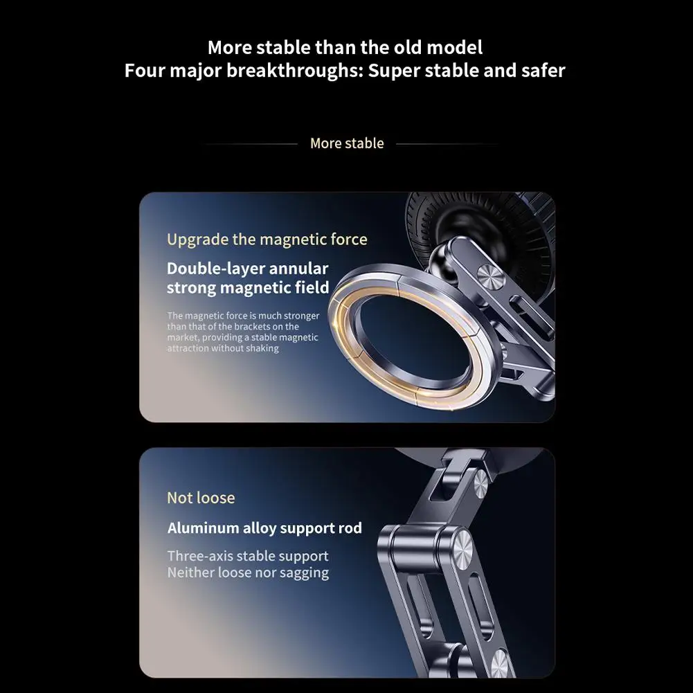 Auto Telefon Halter Vakuum Saug Faltbare Telefon Navigation Halter Auto Magnetische Unterstützung Halter Universal Halter