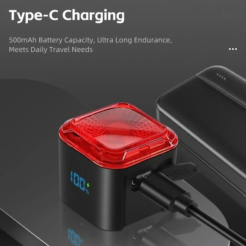 

Задний фонарь для велосипеда, датчик торможения, цифровой дисплей мощности, автоматический запуск/стоп, долговечный задний фонарь, аксессуары для велоспорта