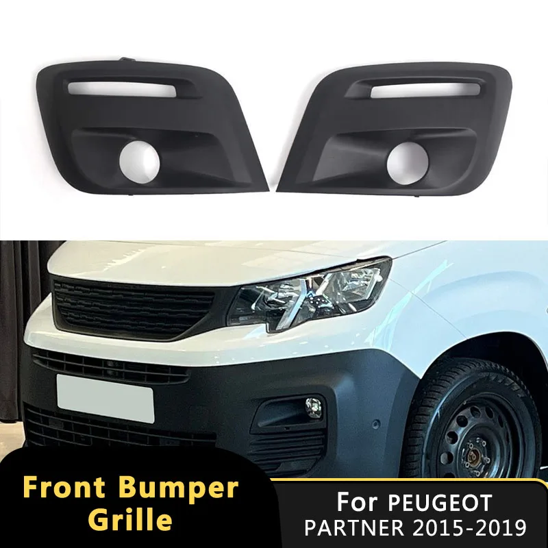 

Car Front Lower Bumper Grill Fog Light Cover Grille Cap For Citroen Berlingo Peugeot Partner 15-19 Auto Accessories 9810965777 9