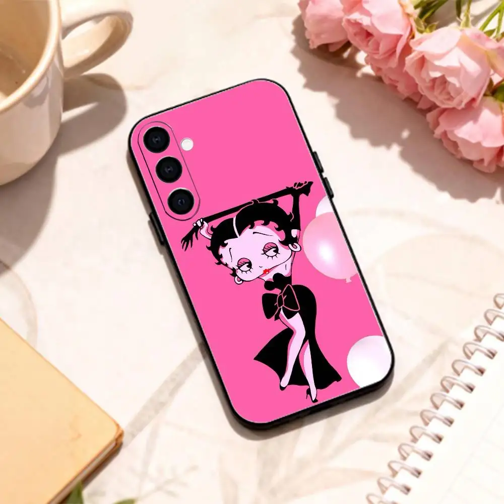 G-Girl G-Betty-es B-BoOpS  phone Case For Samsung Galaxy A73,A72,A71,A70,A53,A52,A51,Others Soft Black Shell view 5