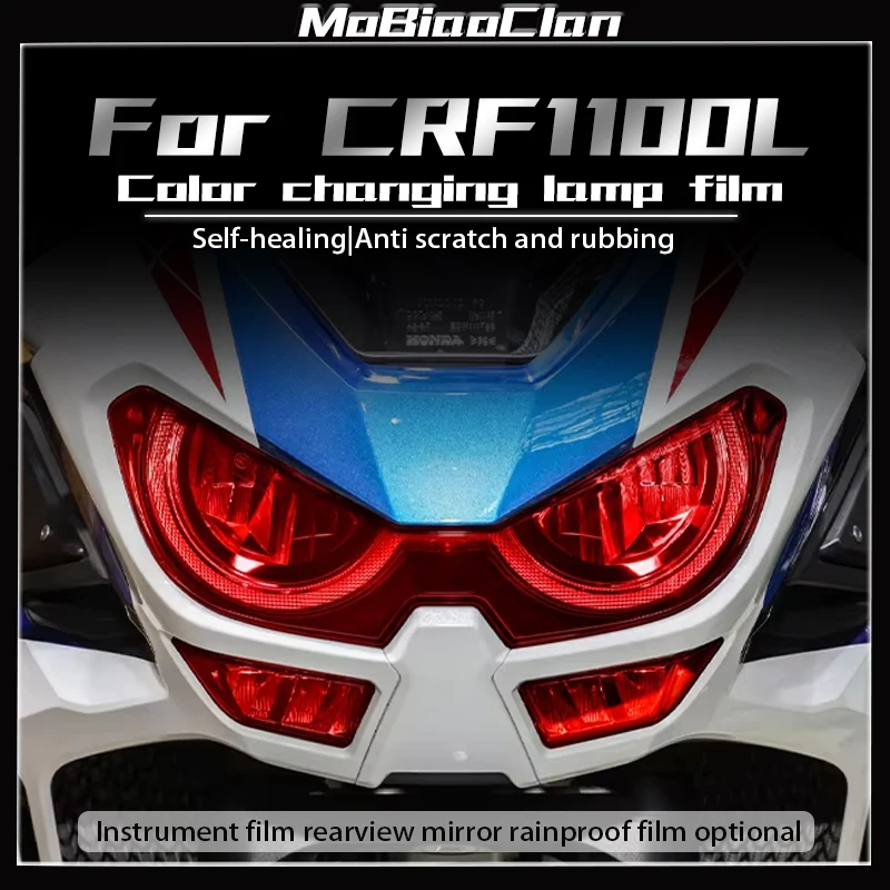 

For Honda africa twin crf1100l CRF1100 L CRF 1100L Modified accessories motorcycle smoked black headlights Instrument film