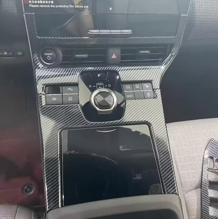 

LHD для Toyota BZ4X EA10 2022 2023, ABS, углеродное волокно, центральная консоль автомобиля, панель переключения передач, накладка, наклейка, аксессуары для интерьера