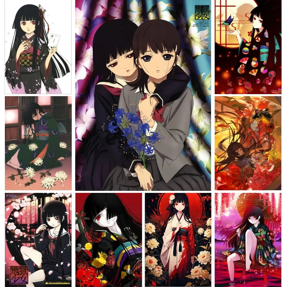 1pc Animated Hell Girl Poster Poster Art Print Bar Living Ro