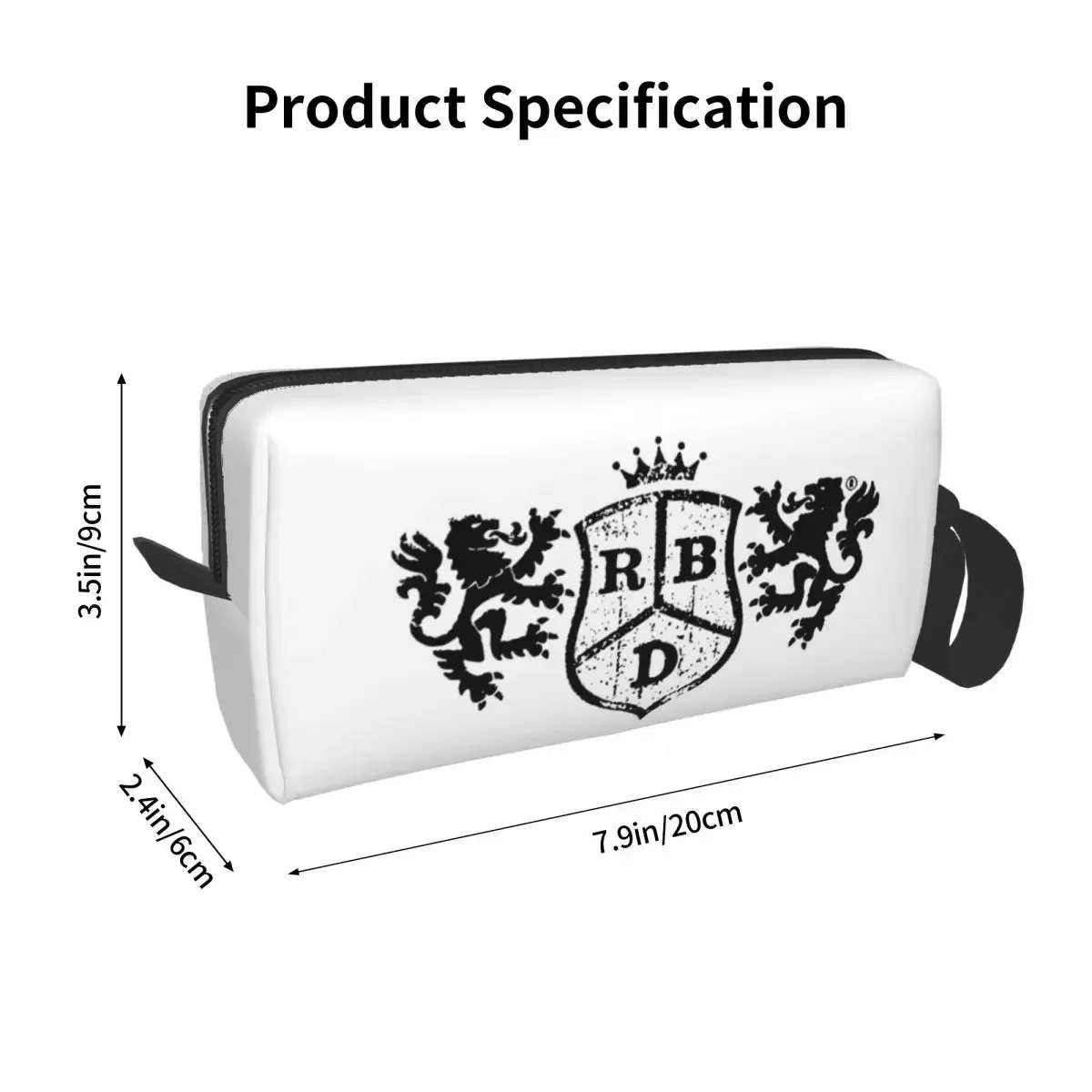 Rbd Rebelde Logo Makeup Bag Pouch Cosmetic Bag for Men Women Toiletry Bags Dopp Kit