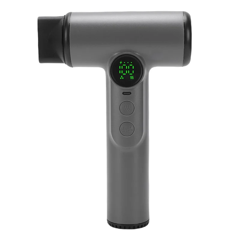 A05G-Portable Wireless Hair Dryer Negative Ions 30000 Rpm High-Speed USB Charging Travel/Outdoor 100 Gears Cold Warm Wind