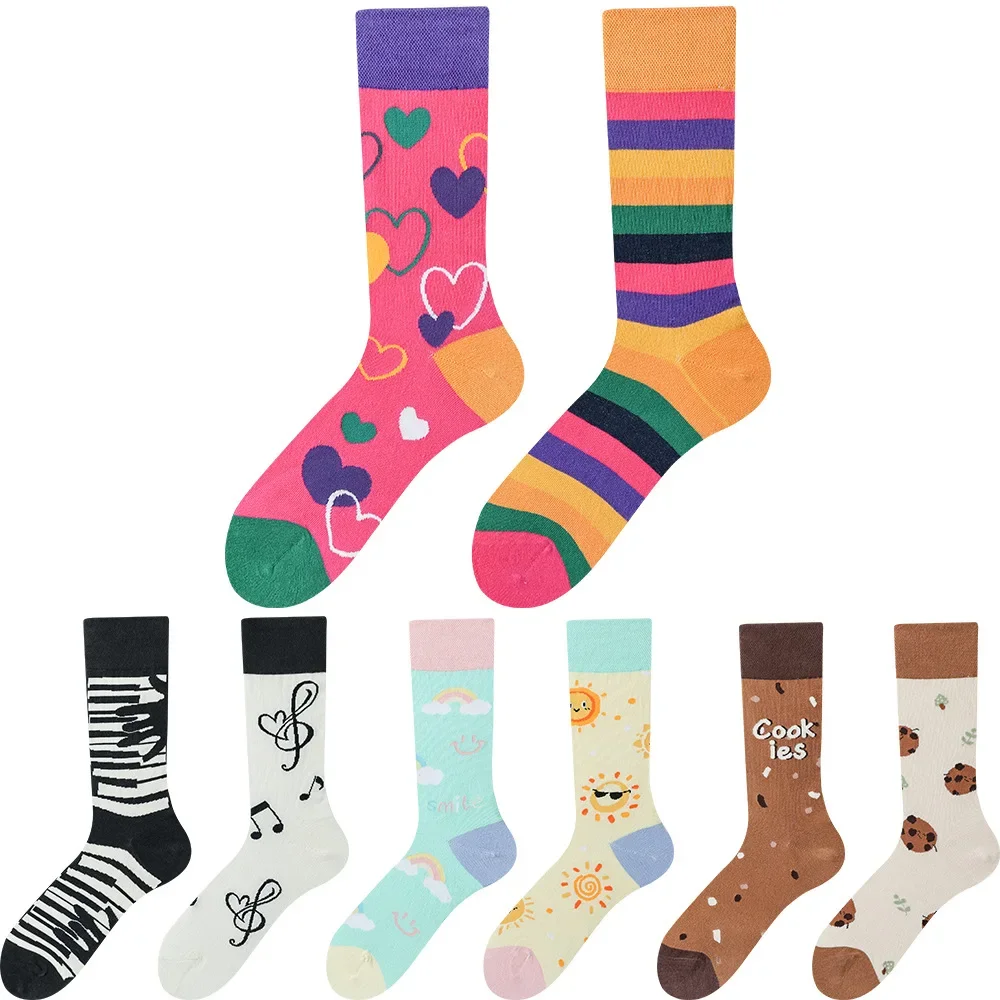 

Happy AB Socks Fashion Brand Women's Mid-tube Socks Pure Cotton Socks For All Seasons