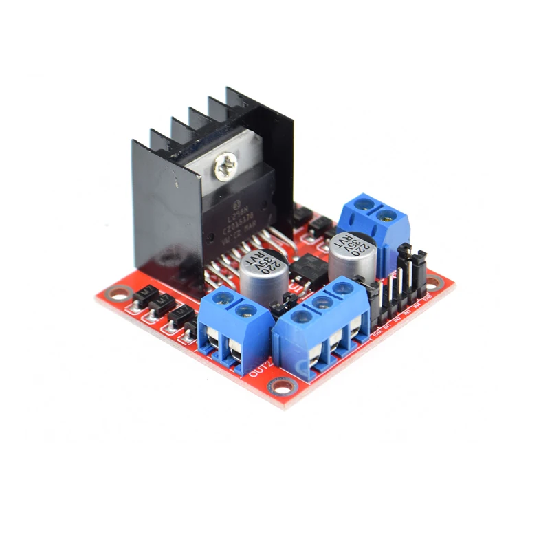 L298n Dual H Bridge Dc Stappenmotor Driver Module Controller Board Smart Car L298