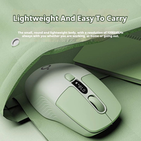 EWEADN Wireless Bluetooth Rechargeable Silent Mouse, Portable and Compact with Remaining Power Display, for Gaming and Office