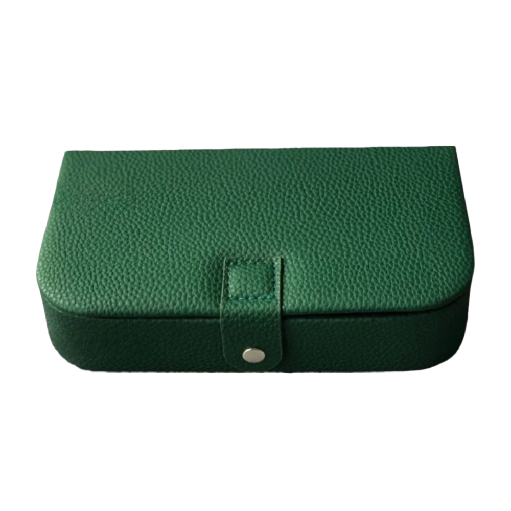 

Портативный дорожный органайзер для ювелирных изделий, коробка из искусственной кожи, серьги, чехол для хранения ювелирных изделий, многофункциональный контейнер