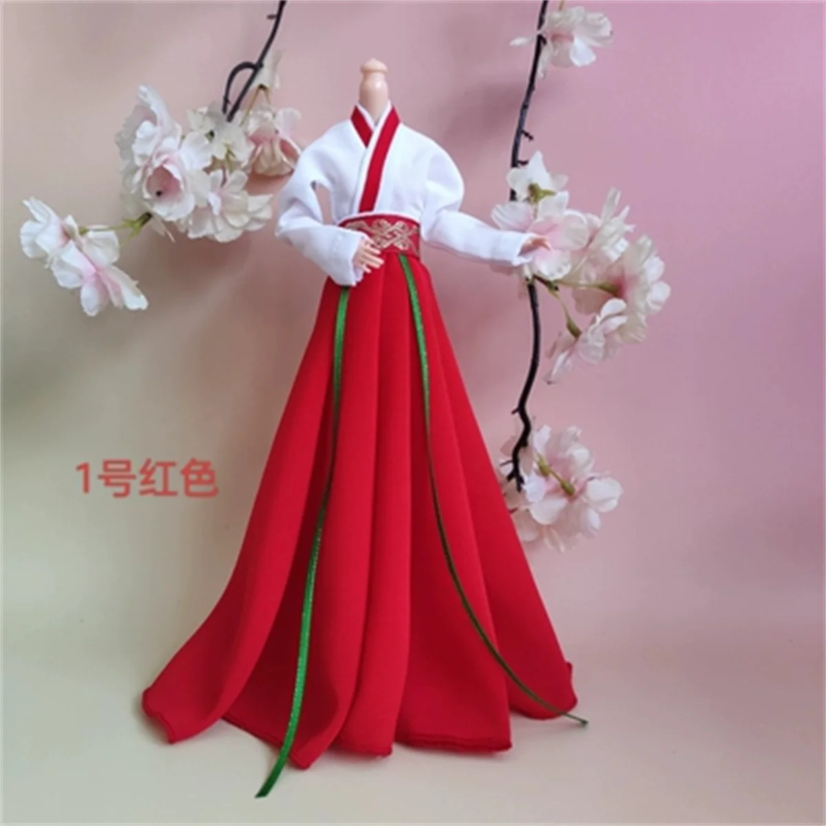 

Long Dress 1/6 Scale Female Hanfu long jacket Outfit Ancient Skirt Clothes Cosplay Doll Model Fit Soldier Action Figure