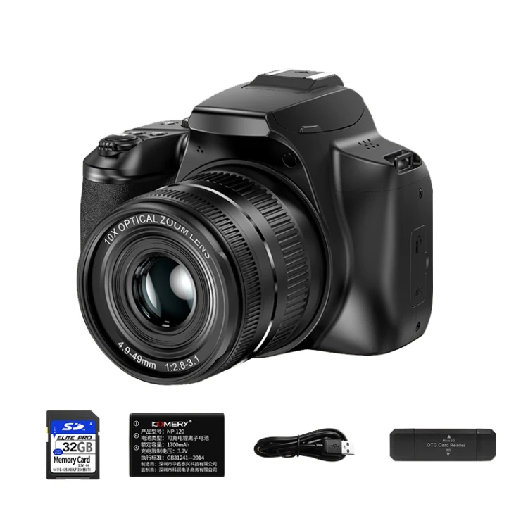 High Quality Multi Performance 4K KOMERY W2 64 Megapixel Digital Camera HD Optical Zoom Mirrorless Camera