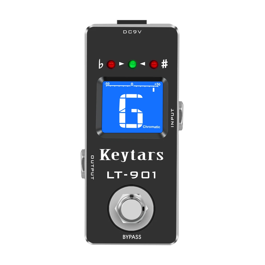 

Keytars LT-901 Guitar Tuner Pedal High Precision Guitar Chromatic Tuner Pedal ± 1 Cent All-Metal Case True Bypass