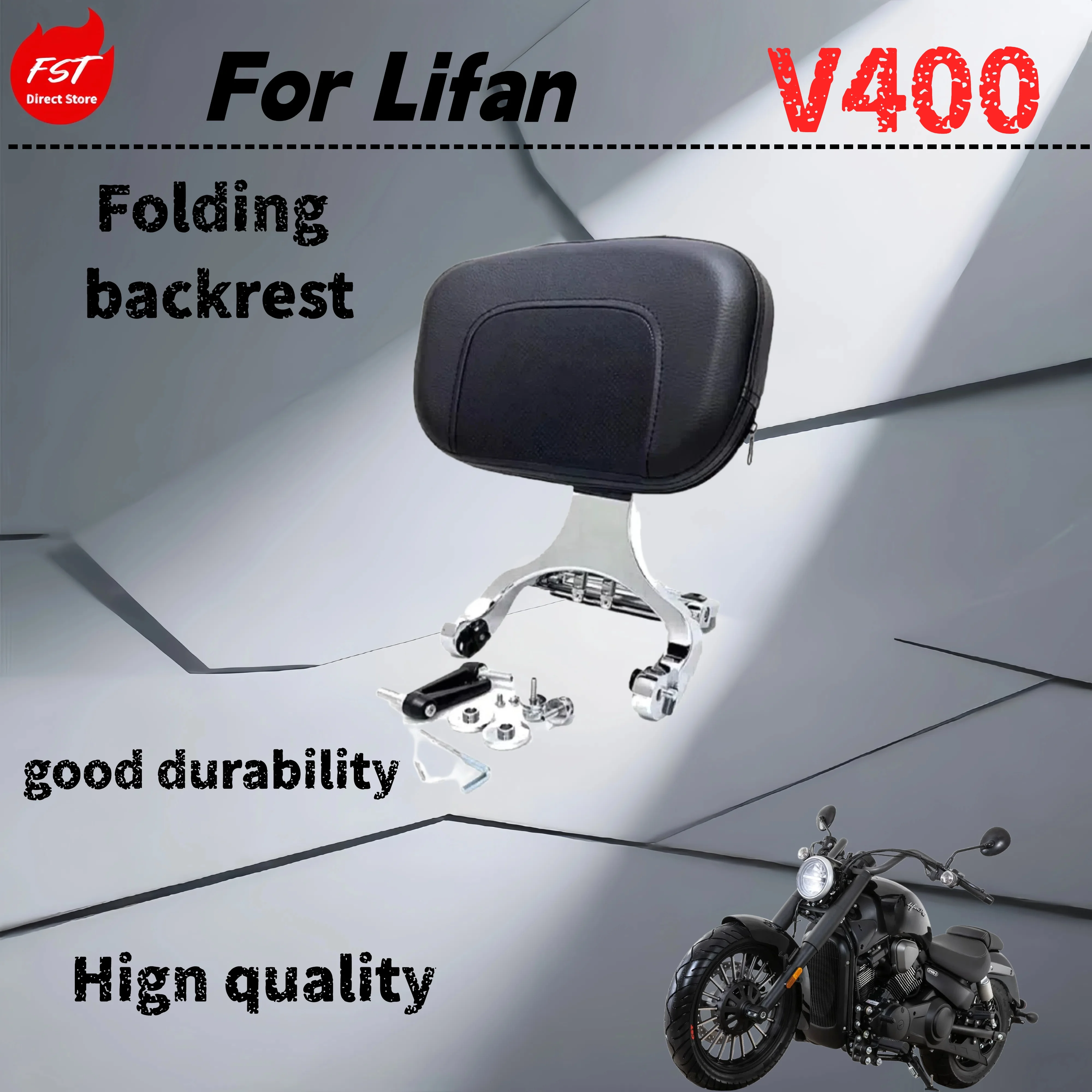 

For JonwayV400 modified multi-function modified folding backrest passenger driver dual-use backrest non-destructive installation