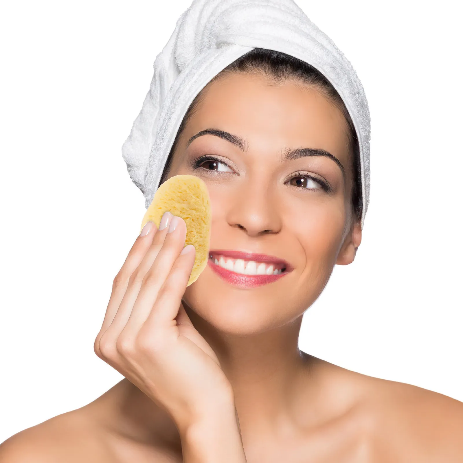 Imported Facial Cleansing Sponge Soft Gentle Face Sponge Compact Makeup Removal Exfoliating Pad for Face Washing Travel Use