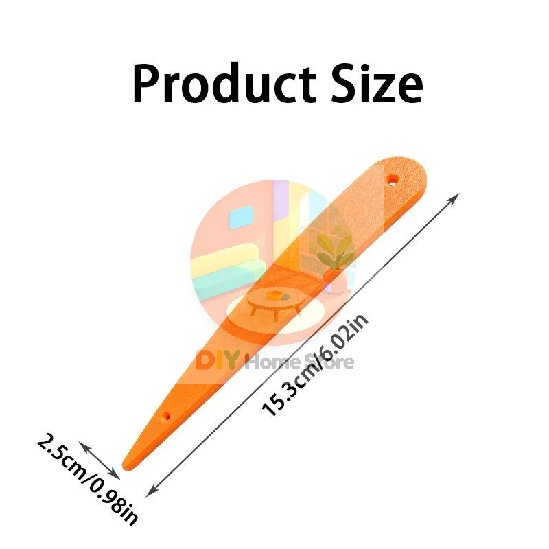 3-in-1 Point Turner Seam Creaser Lightweight PP Smooth Tip for Tailoring Quilting Small Sewing Projects