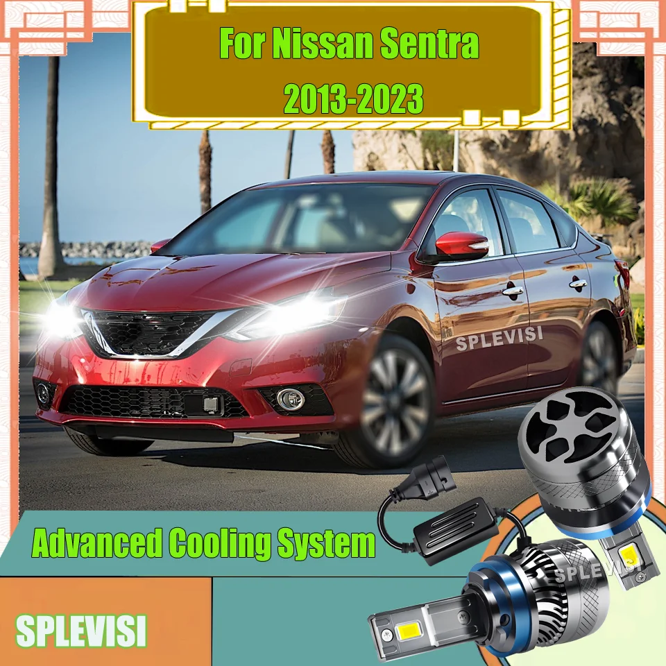 

Aluminum Headlamp Car Lights Hi/Low Beam Long-Lasting For Nissan Sentra 2013-2023 2014 2015 2016 2017 2018 2019 2020 2021 2022