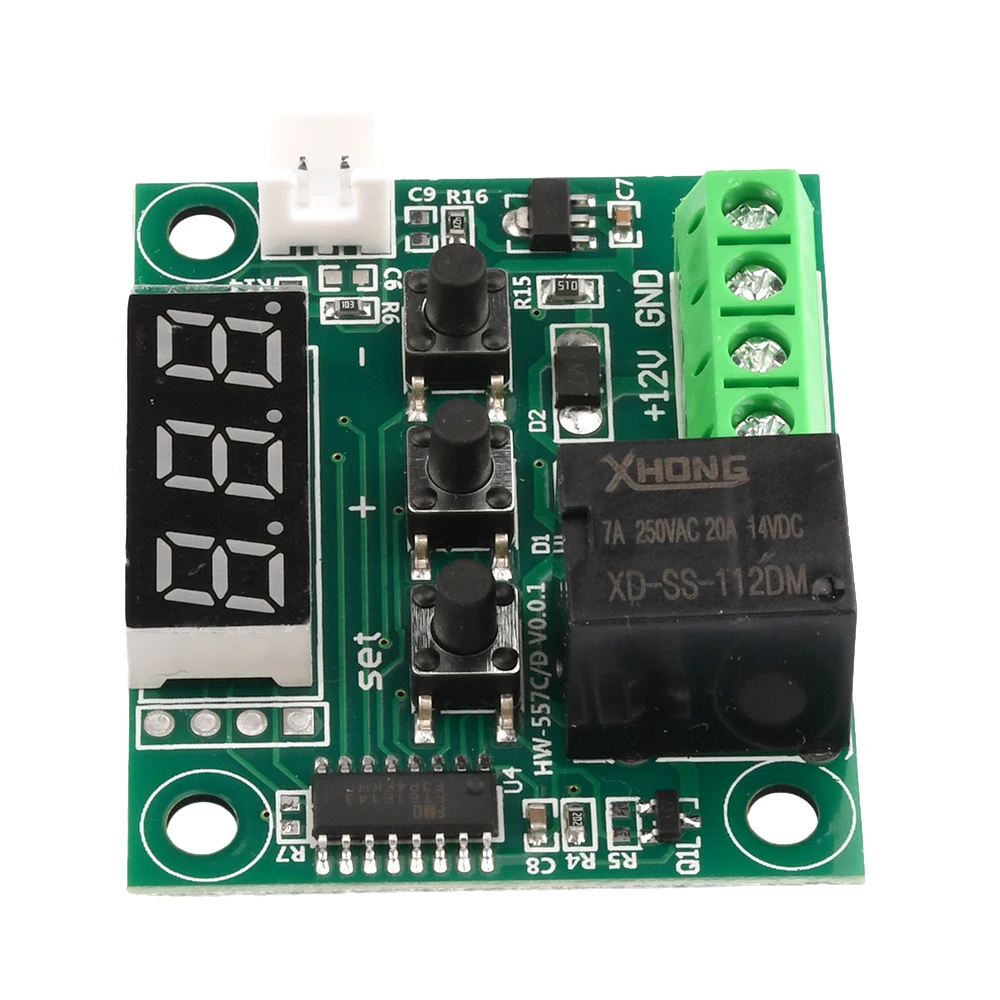 W1209 Digital Temperature Controller Module DC 12V Temperature Control Switch -55℃~120℃ with NTC Waterproof Sensor Probe