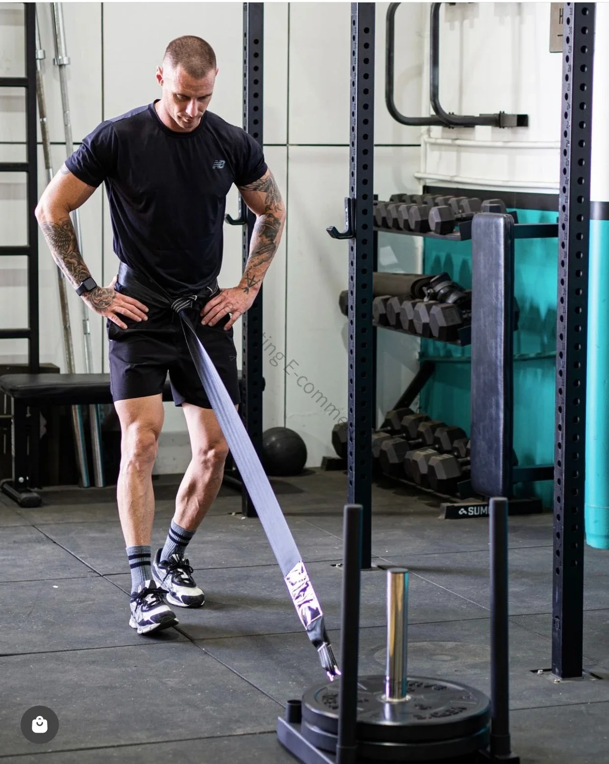 New Sled for Use Detachable Multifunctional Track Field Personal Trainer Enhances Power Full-body Workout Includes Belt