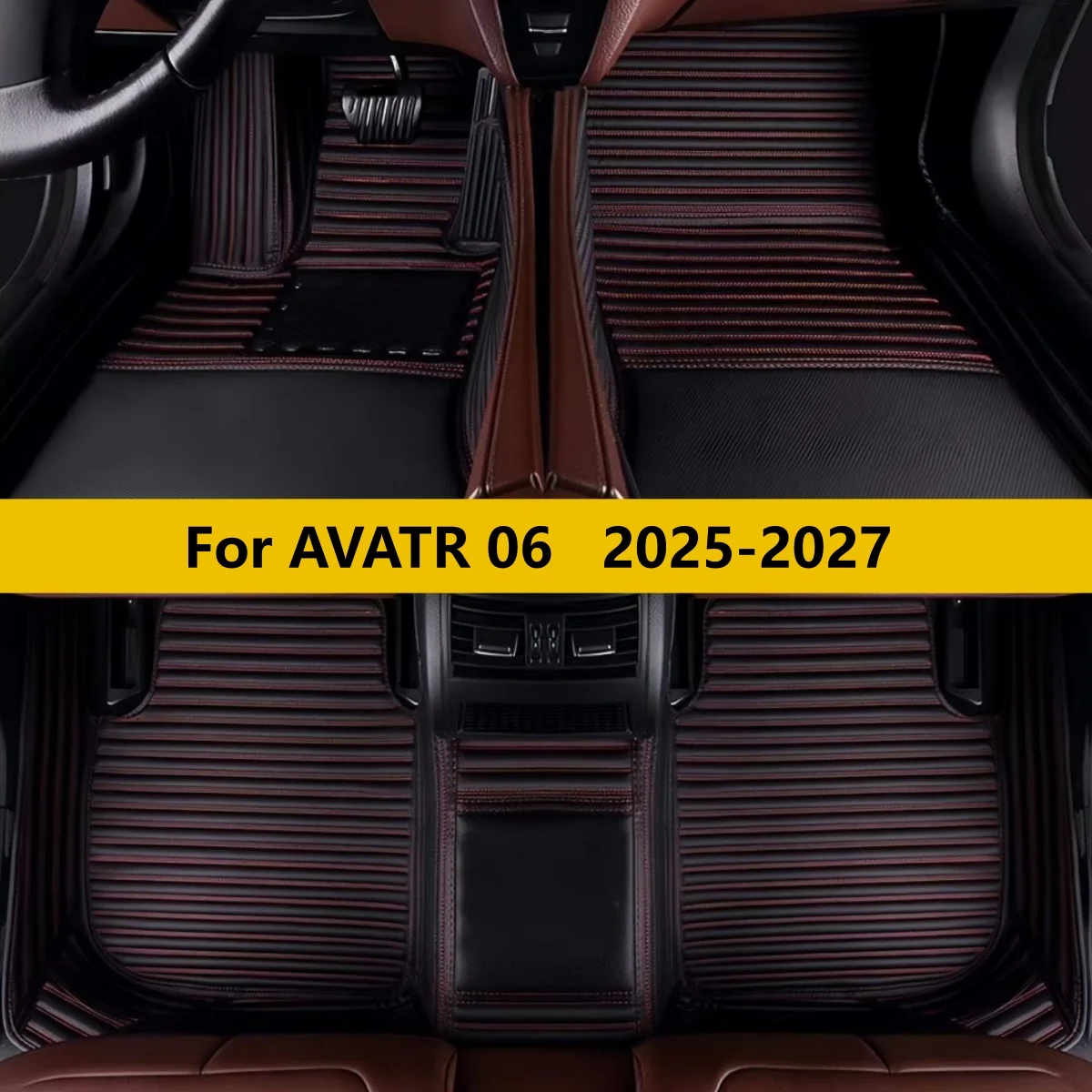 

Custom Car Floor Mat Fit For AVATR 06 2025 2026 2027 Auto Accessories Leather Matts Foot Carpet Pads Full Set