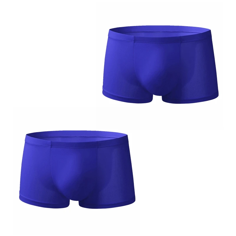 2PCS/Lot Man Underpants Boxershorts Ice Silk Cool Men Boxer Trunk Underwear Men’s Panties Pajama Shorts Loungewear Arrow Pants