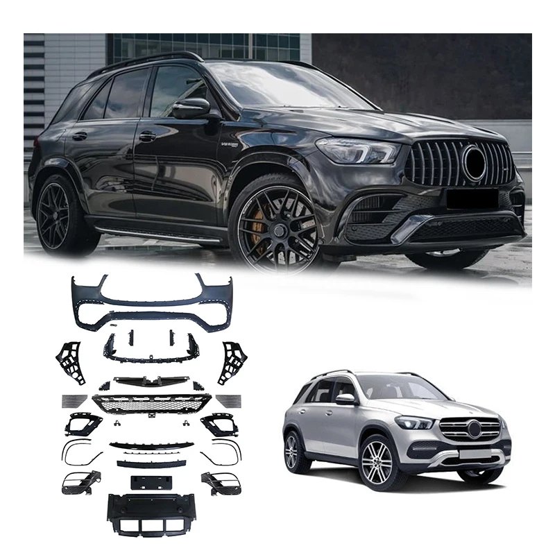 Amg Surrounds Front And Rear Bumper Modifications Body Kit For Mercedes-Benzs GLE-Class W167 To GLE63 AMG 2020-