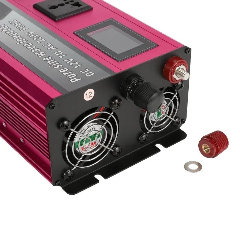 

4000W 3000W Pure Sine Wave Inverter DC 12V To AC 220V Voltage Transformer Socket Converter Car Solar Power Inverter Power Supply