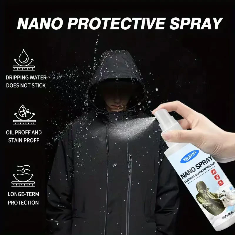 

Nano Waterproof Spray Stain Isolation Coating Is Suitable For All Kinds Of Clothes Shoes Suitcases And Bags With Lasting Effect