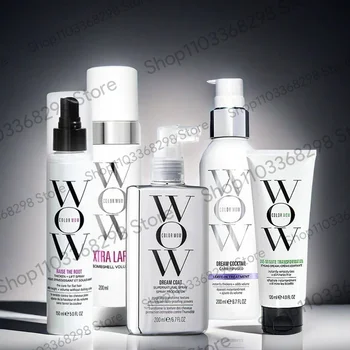 와우 헤어 에센스 영양제 셰이핑 스프레이, 손상된 모발에 깊은 영양 공급, 부드러운 내열성 컬, 보습 컬, 200ml 