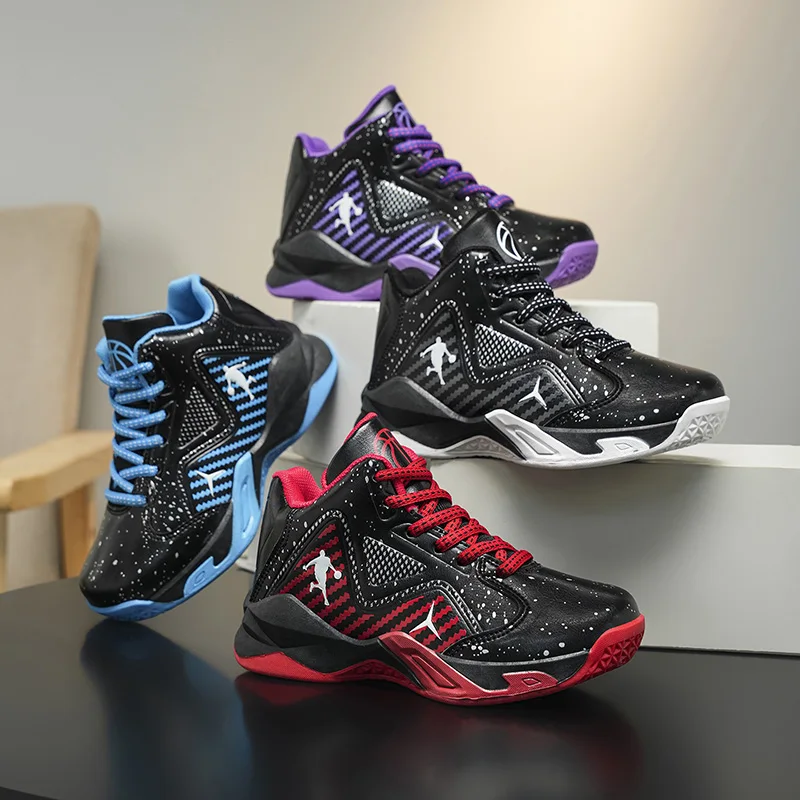 

Детские баскетбольные кроссовки, противоскользящие высокие баскетбольные армейские ботинки, детские кроссовки с поддержкой щиколотки, мягкие кроссовки для мальчиков и девочек