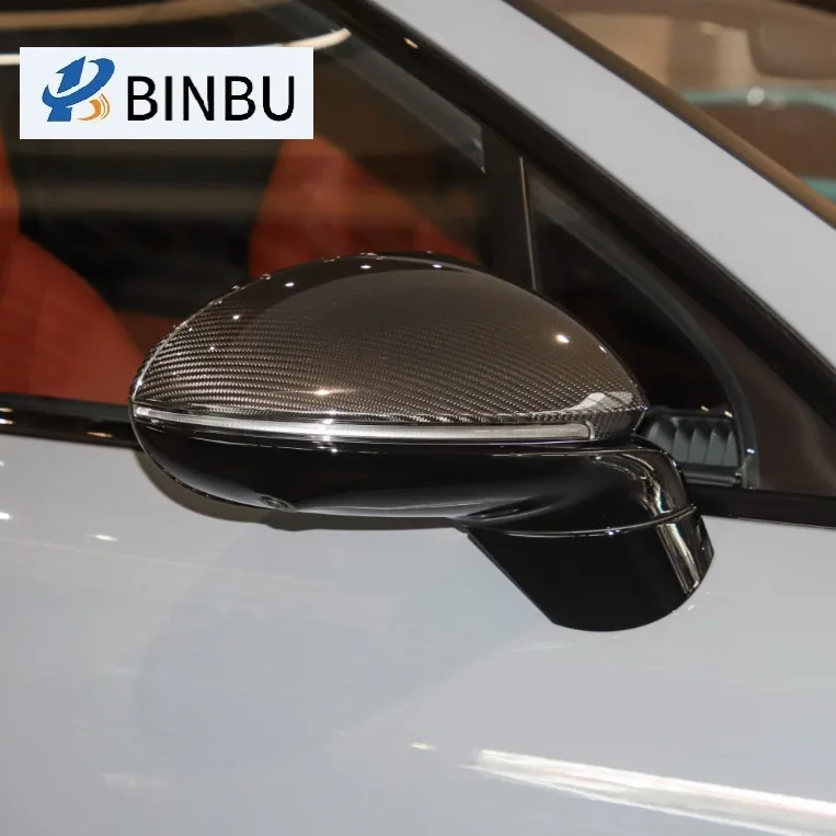 

Suitable for Porsche Cayenne carbon fiber rearview mirror cover modified cayenne dry carbon reversing mirror case mirror cover