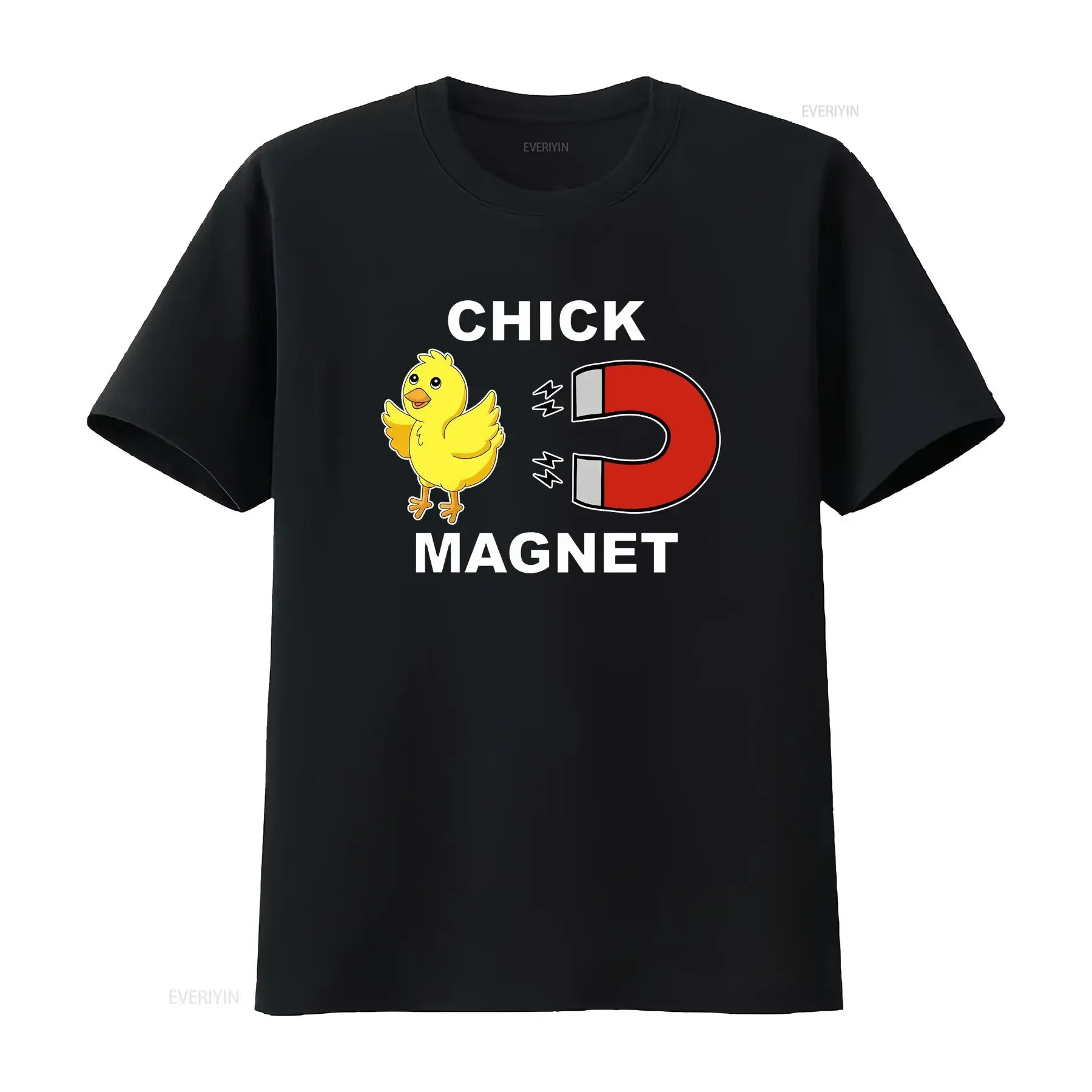 Chick Magnet Funny T shirt Humour Baseball Top 3149 vintage Washed Unisex Casual Versatile Comfortable homme graphic Stretched