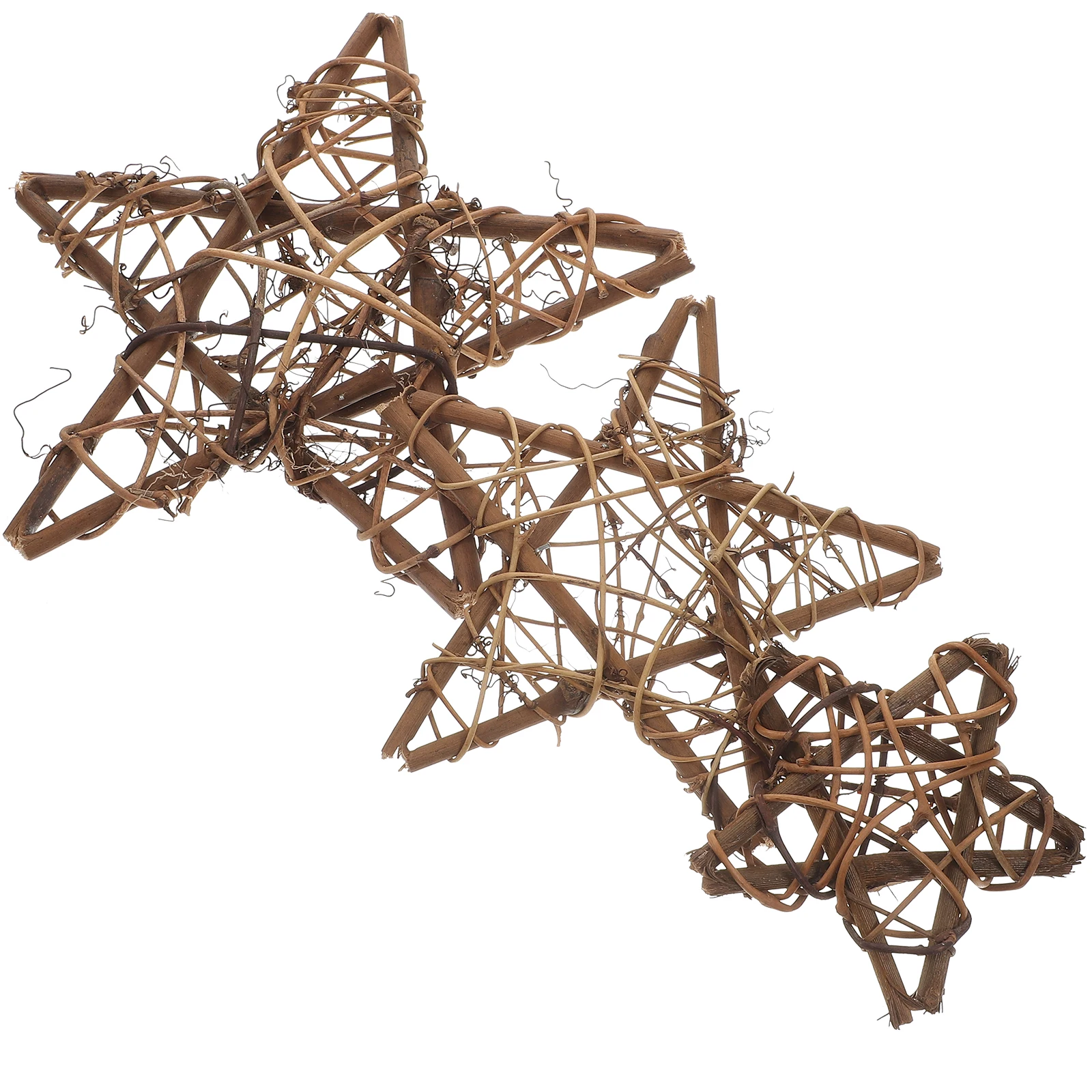 

3 Pcs Rattan Wreath DIY Craft Material Decorations 10cm 15cm 20cm Christmas Home Decor Unfinished Hoops