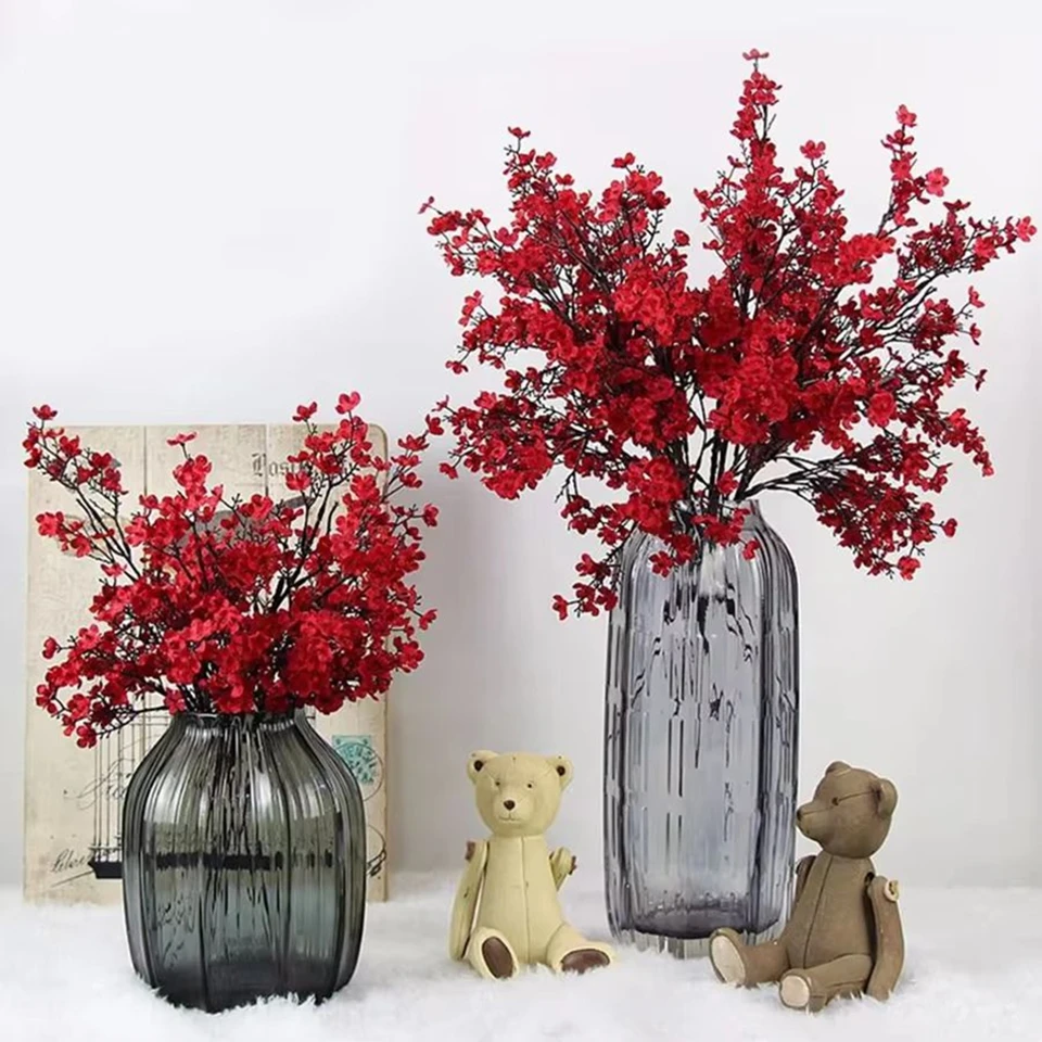 

Gypsophila Artificial Flowers White Branch Baby Breath Fake Plants Brial Bouquets Home Room Wedding Table Decor Spring Festival