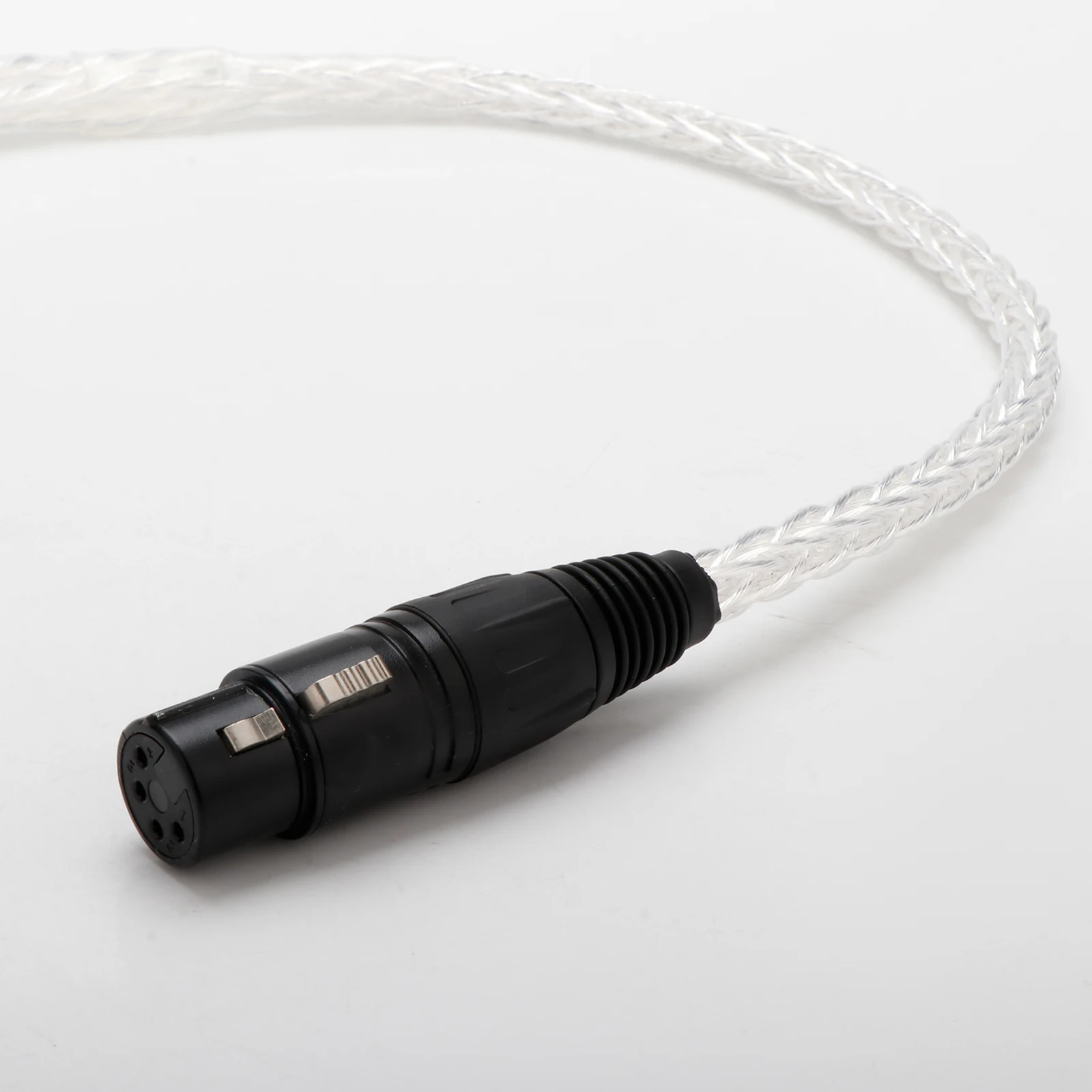 8 Cores OCC Silver Plated XLR Female 4pin to Deluxe 4mm Banana Plug Audio Cable Speaker Amplifier Y plug CANARE four core wire