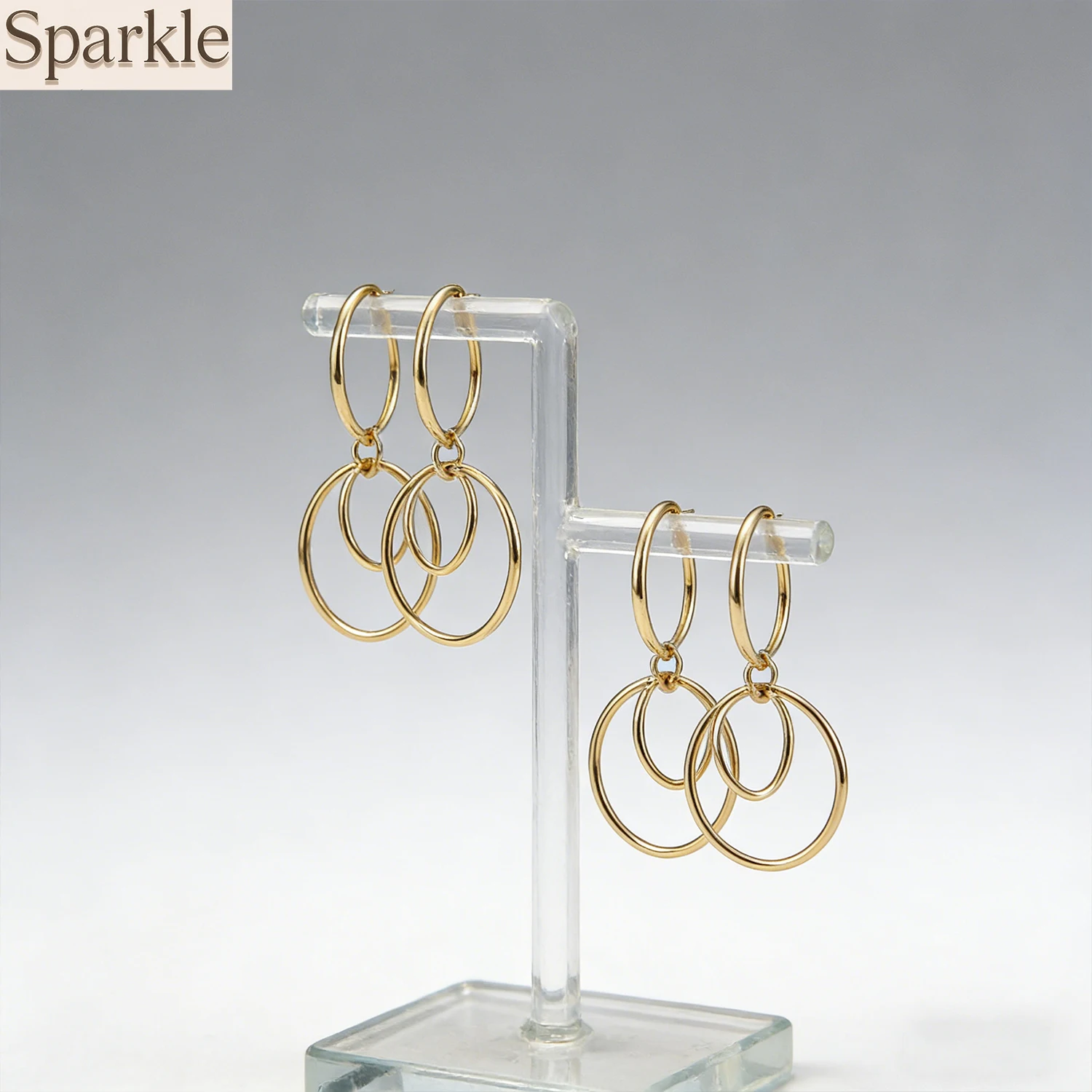 

Chic U-Shape Clip on Hoops Earrings 2 Tone Options Minimalist Fake Piercing for Modern Style