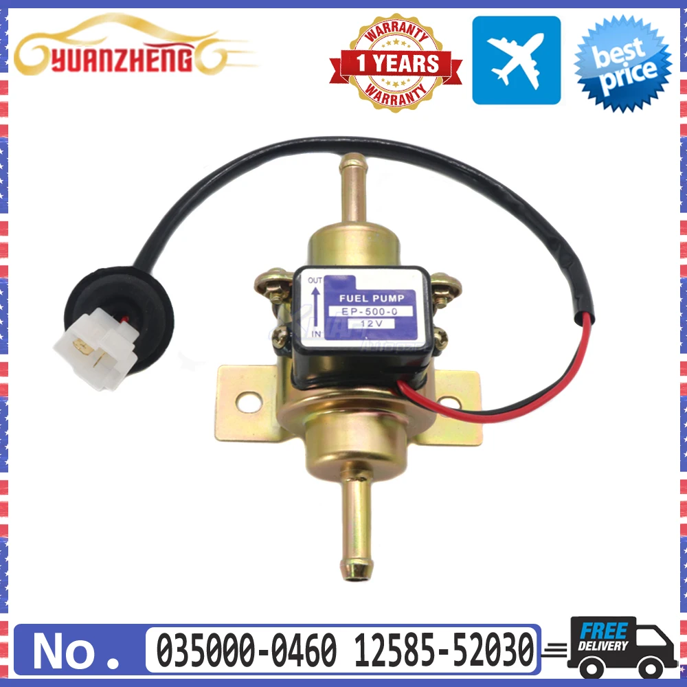 CAR Universal Electric Car Fuel Pump 12V Diesel Petrol Gasoline EP500-0 035000-0460 12585-52030 1258552031 EP500 FP-1010-G